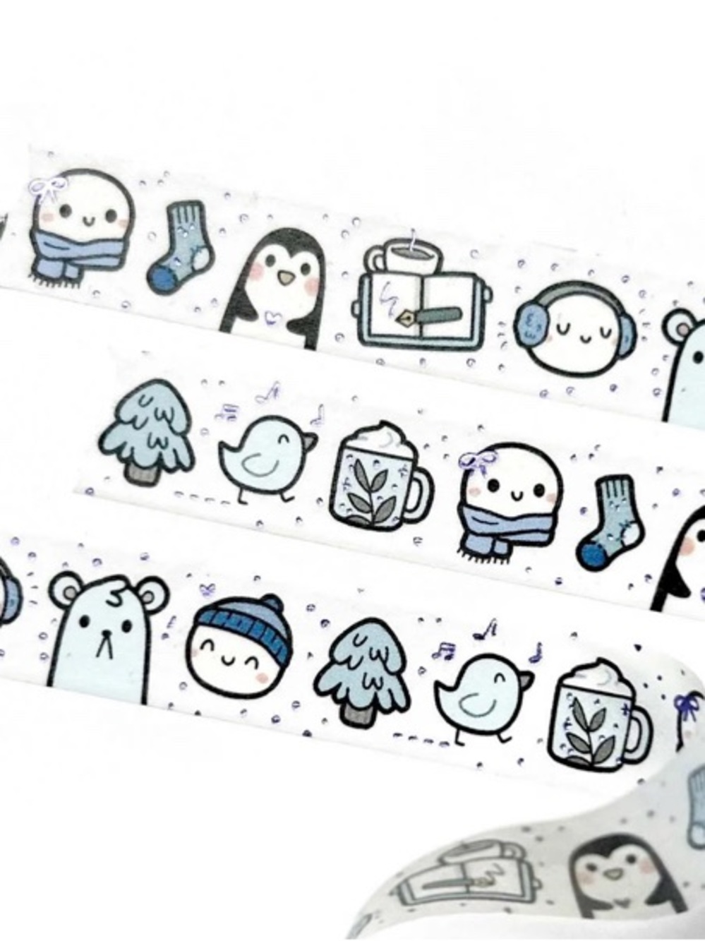 The CoffeeMonsterz co winter doodles washi tape.